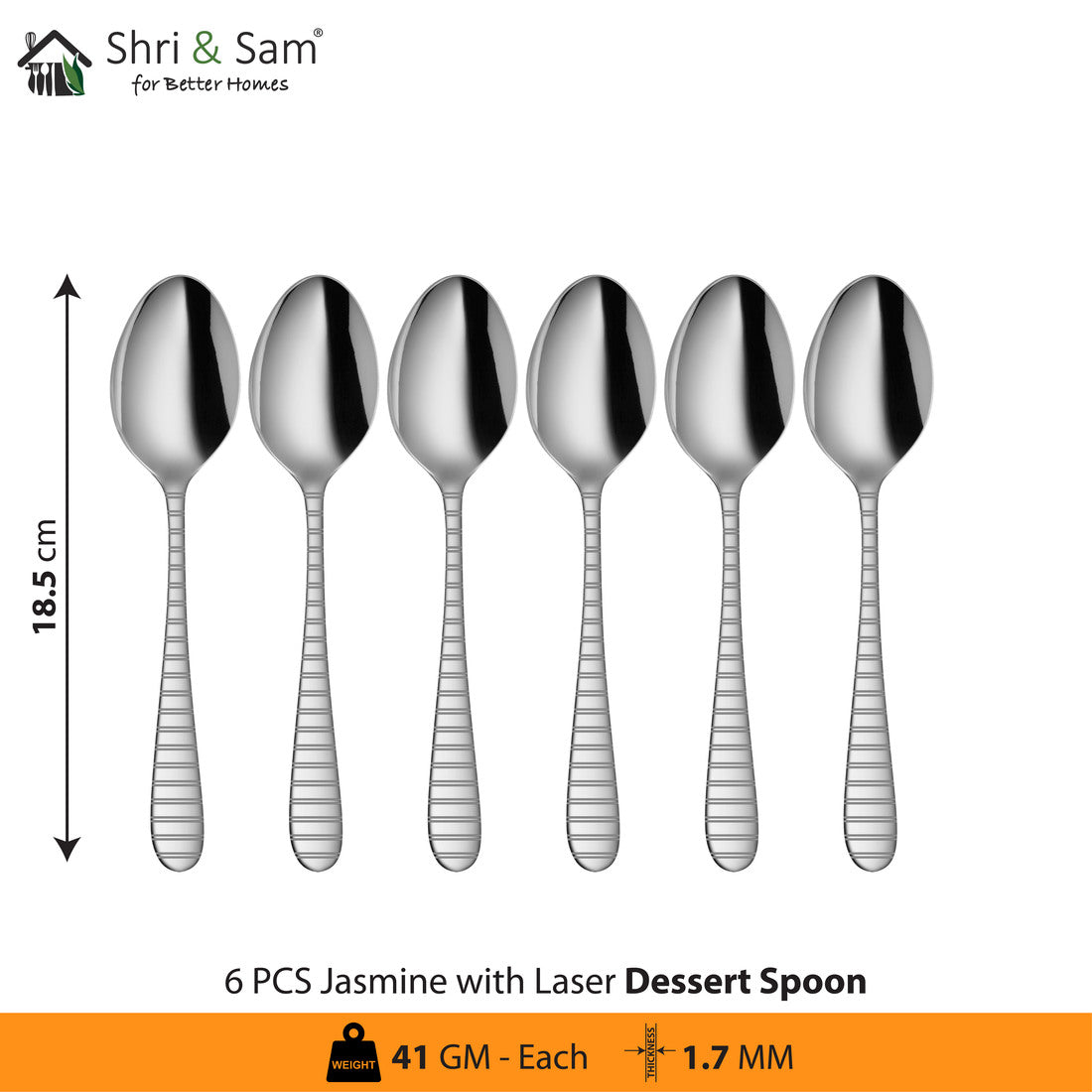 Stainless Steel Cutlery with Laser 7 Jasmine