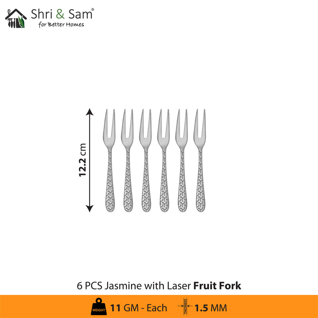 Stainless Steel Cutlery with Laser 1 Jasmine