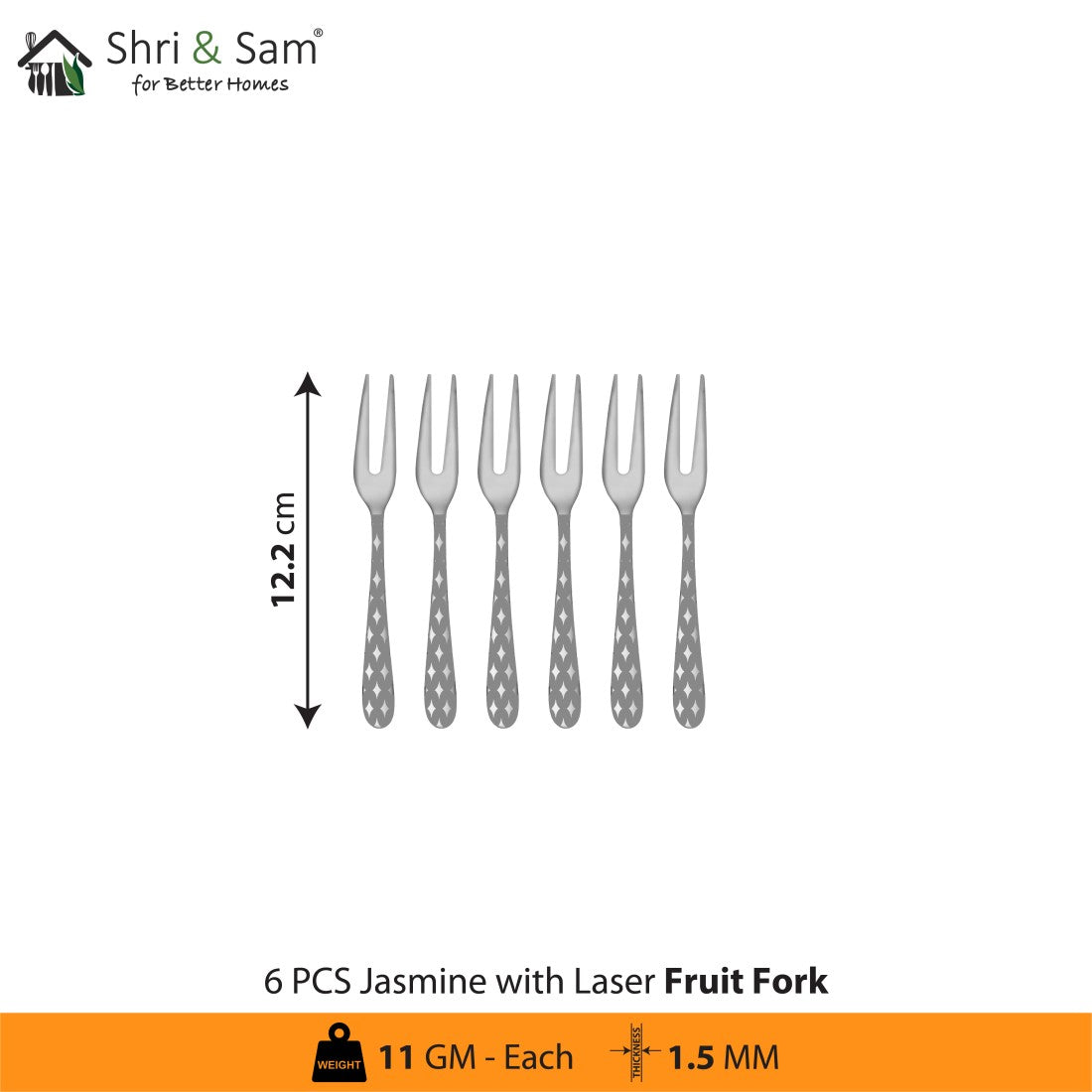 Stainless Steel Cutlery with Laser 2 Jasmine