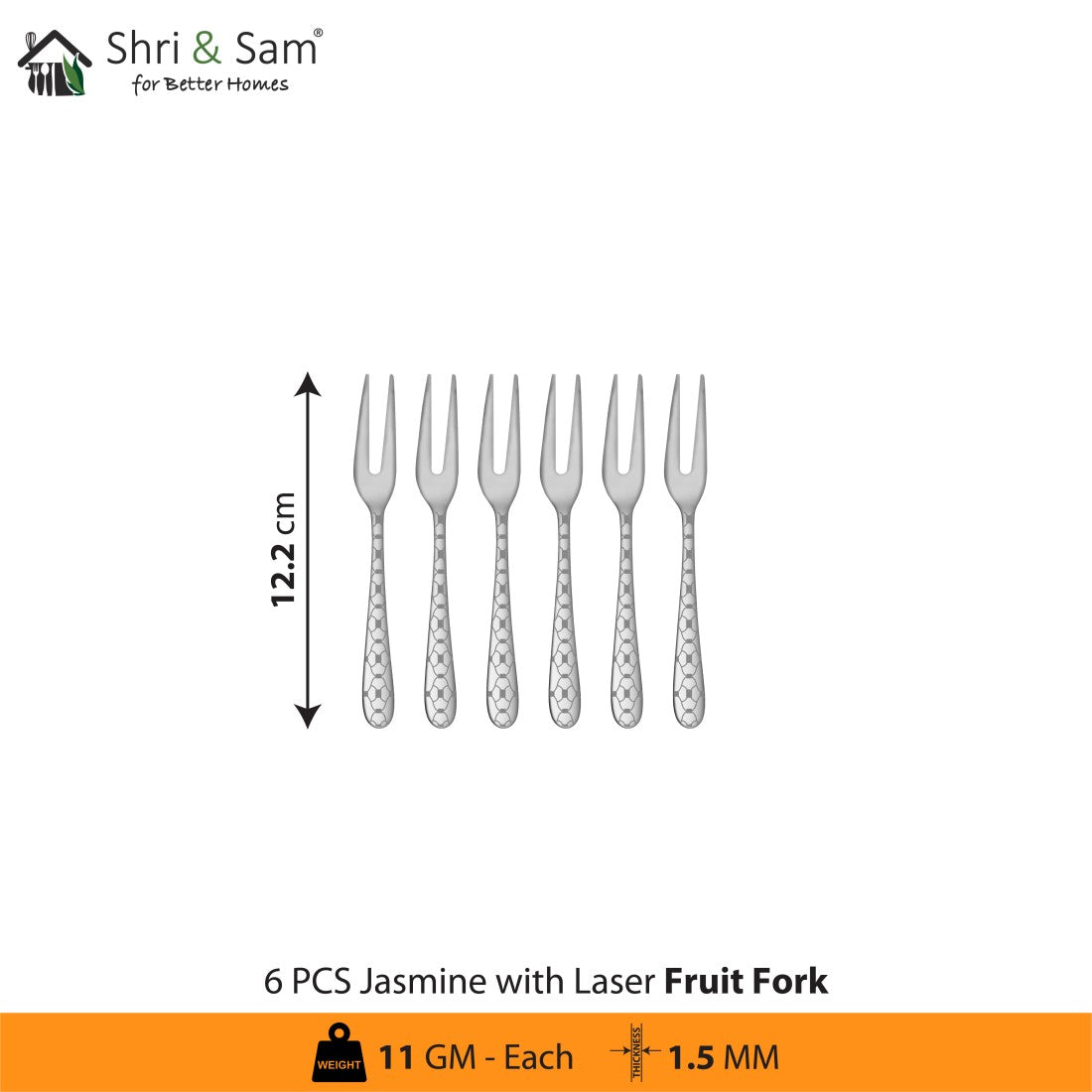 Stainless Steel Cutlery with Laser 4 Jasmine