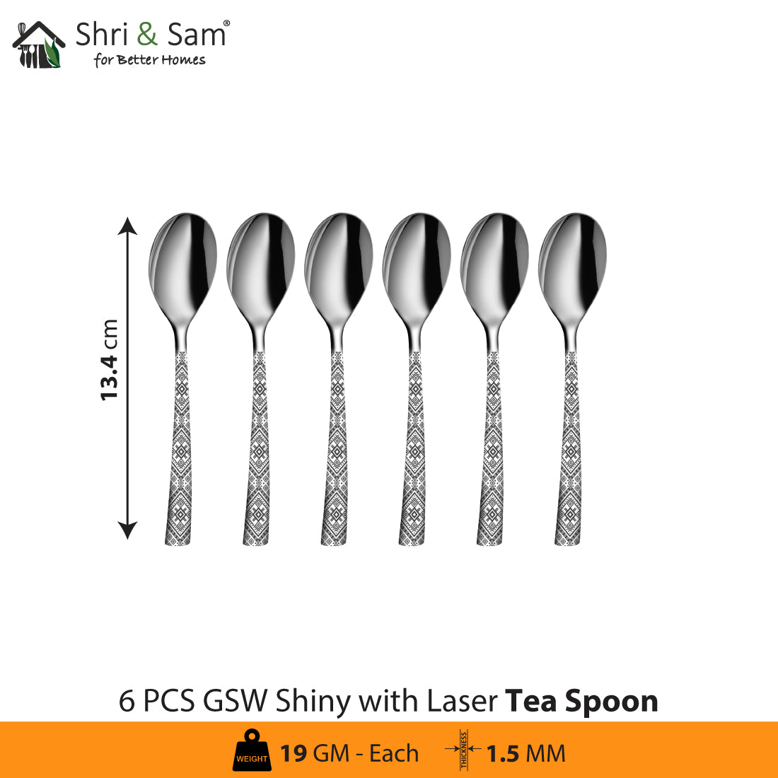 Stainless Steel Cutlery with Laser GSW Shiny