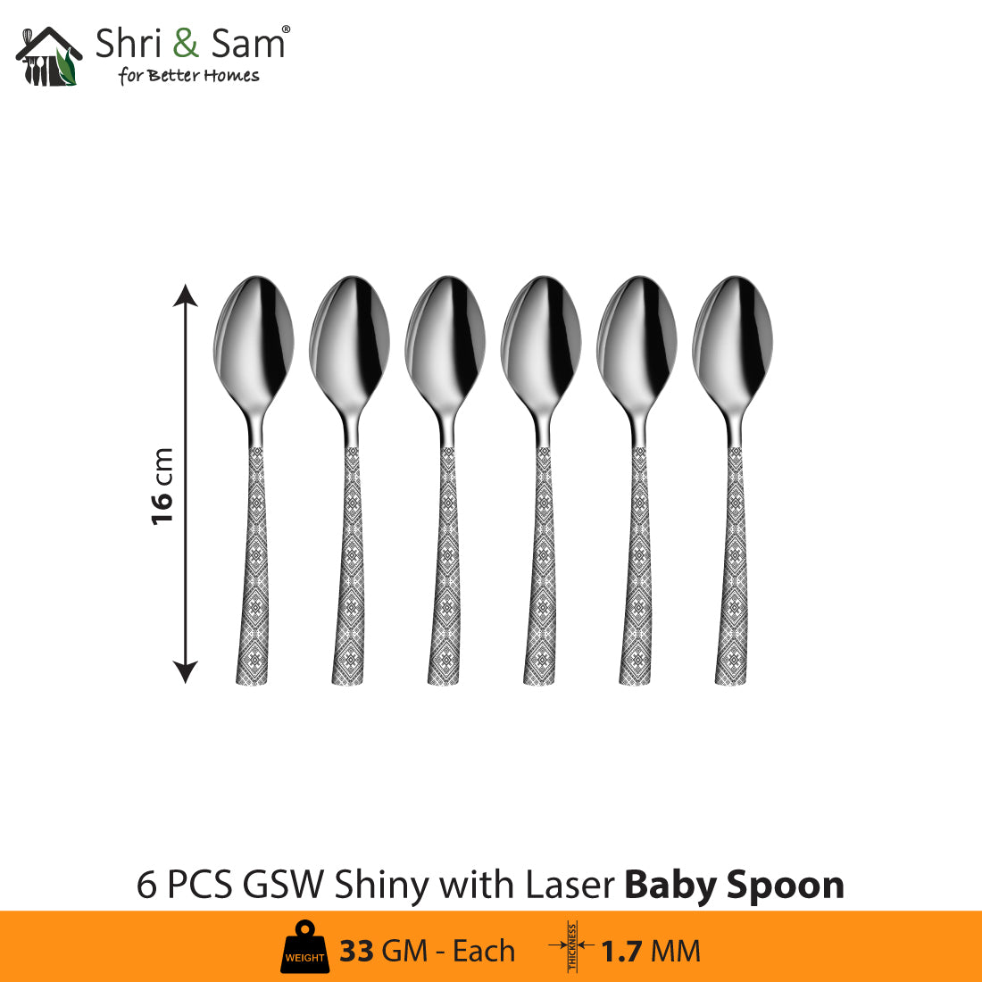 Stainless Steel Cutlery with Laser GSW Shiny