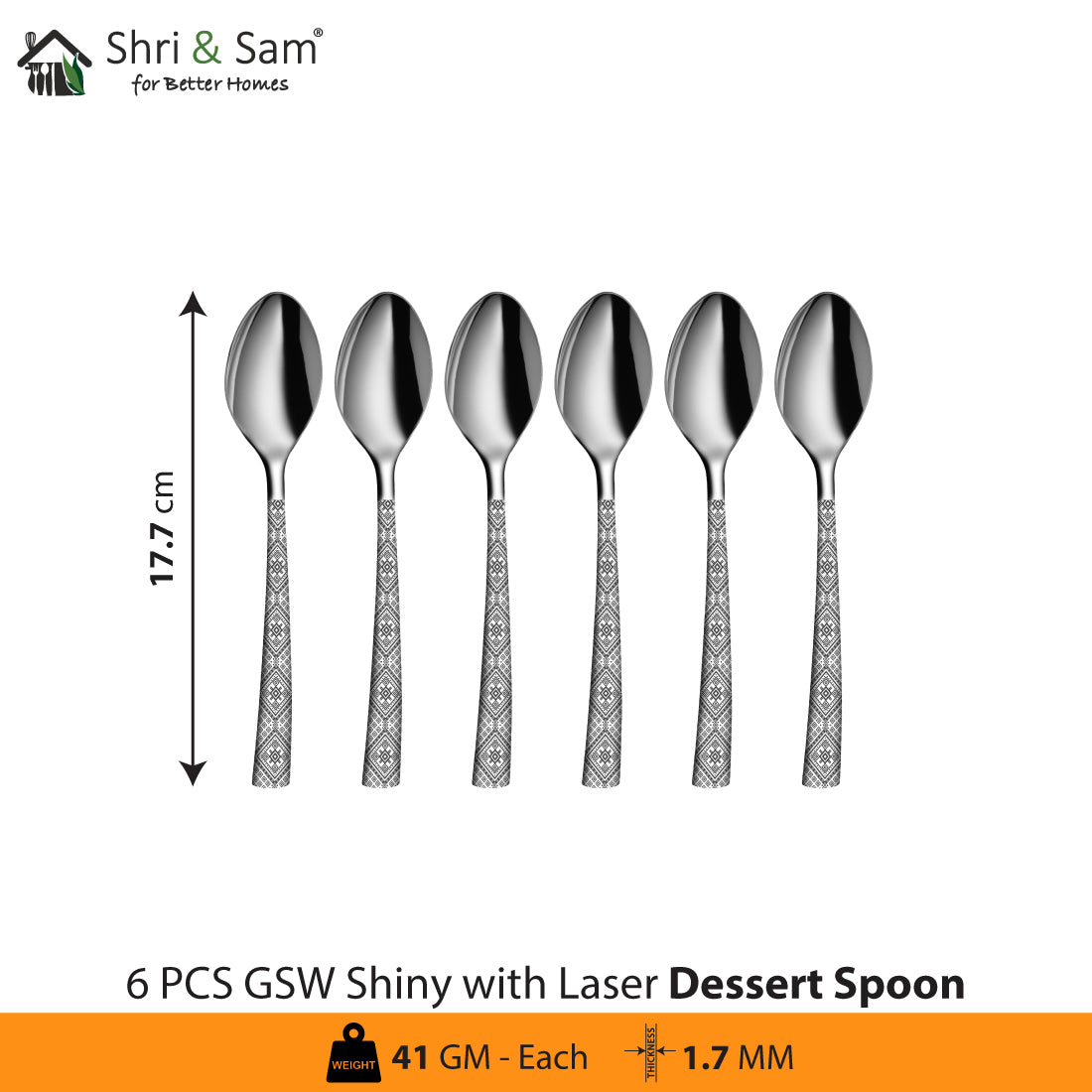 Stainless Steel Cutlery with Laser GSW Shiny