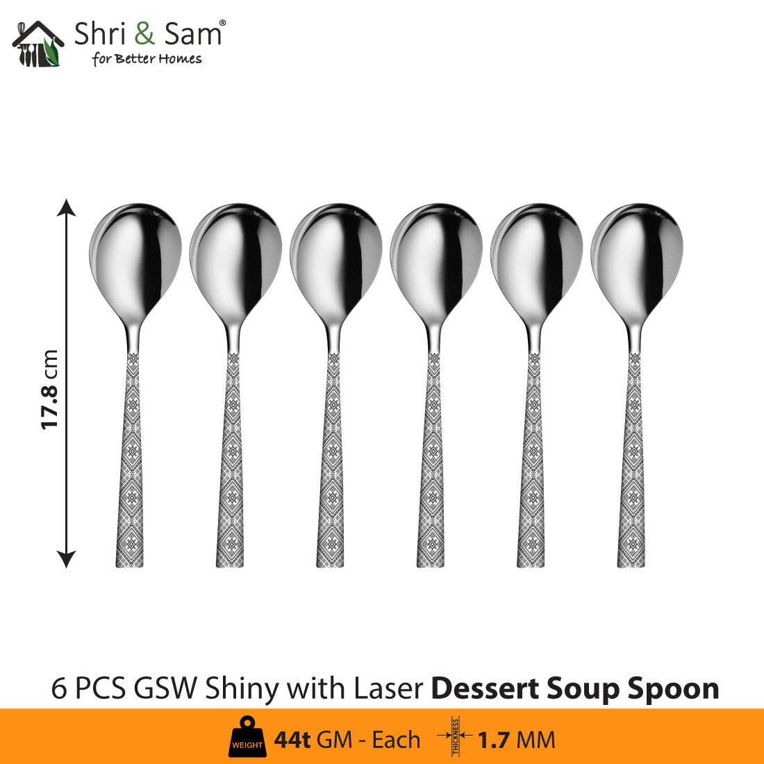 Stainless Steel Cutlery with Laser GSW Shiny