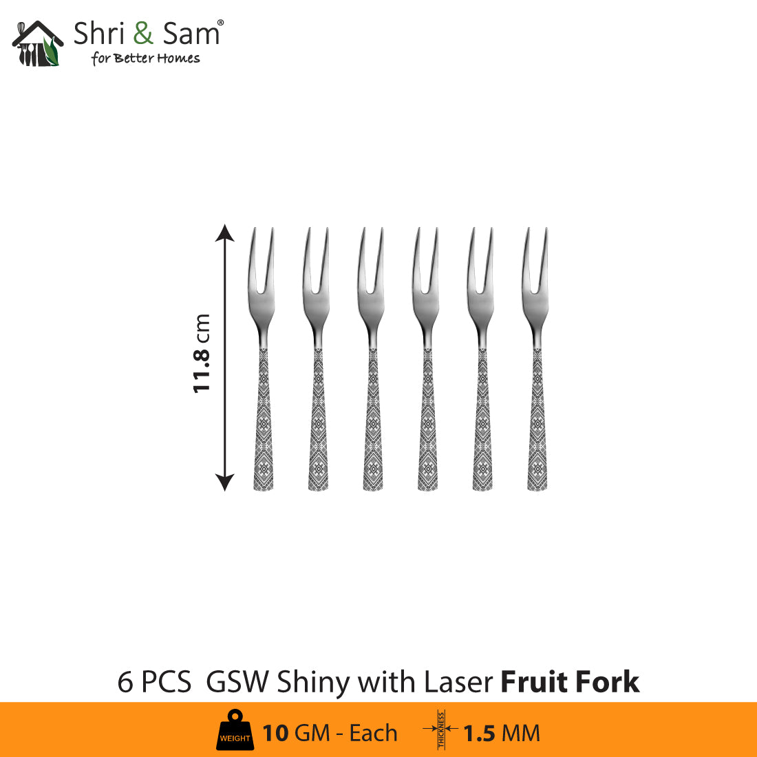 Stainless Steel Cutlery with Laser GSW Shiny