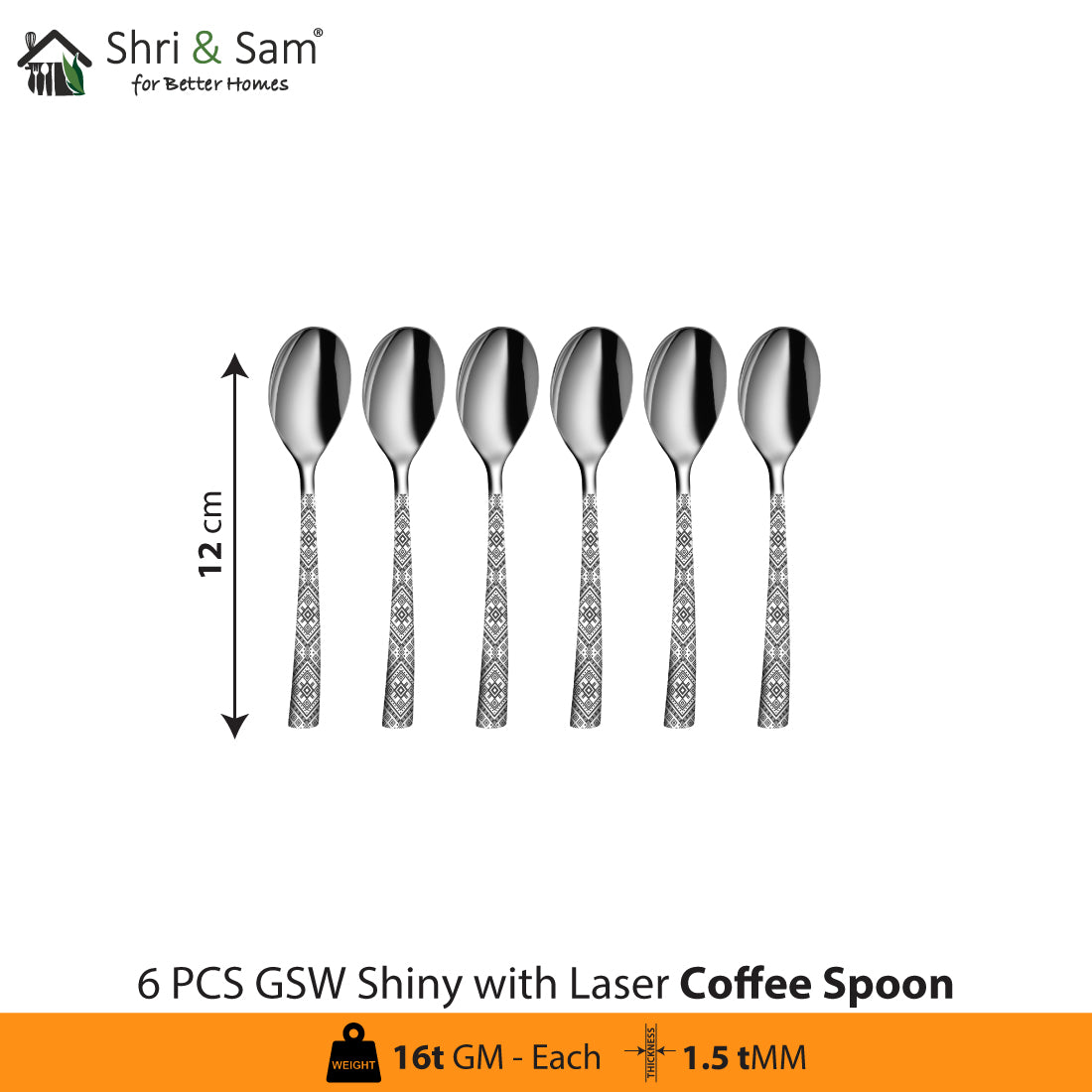 Stainless Steel Cutlery with Laser GSW Shiny