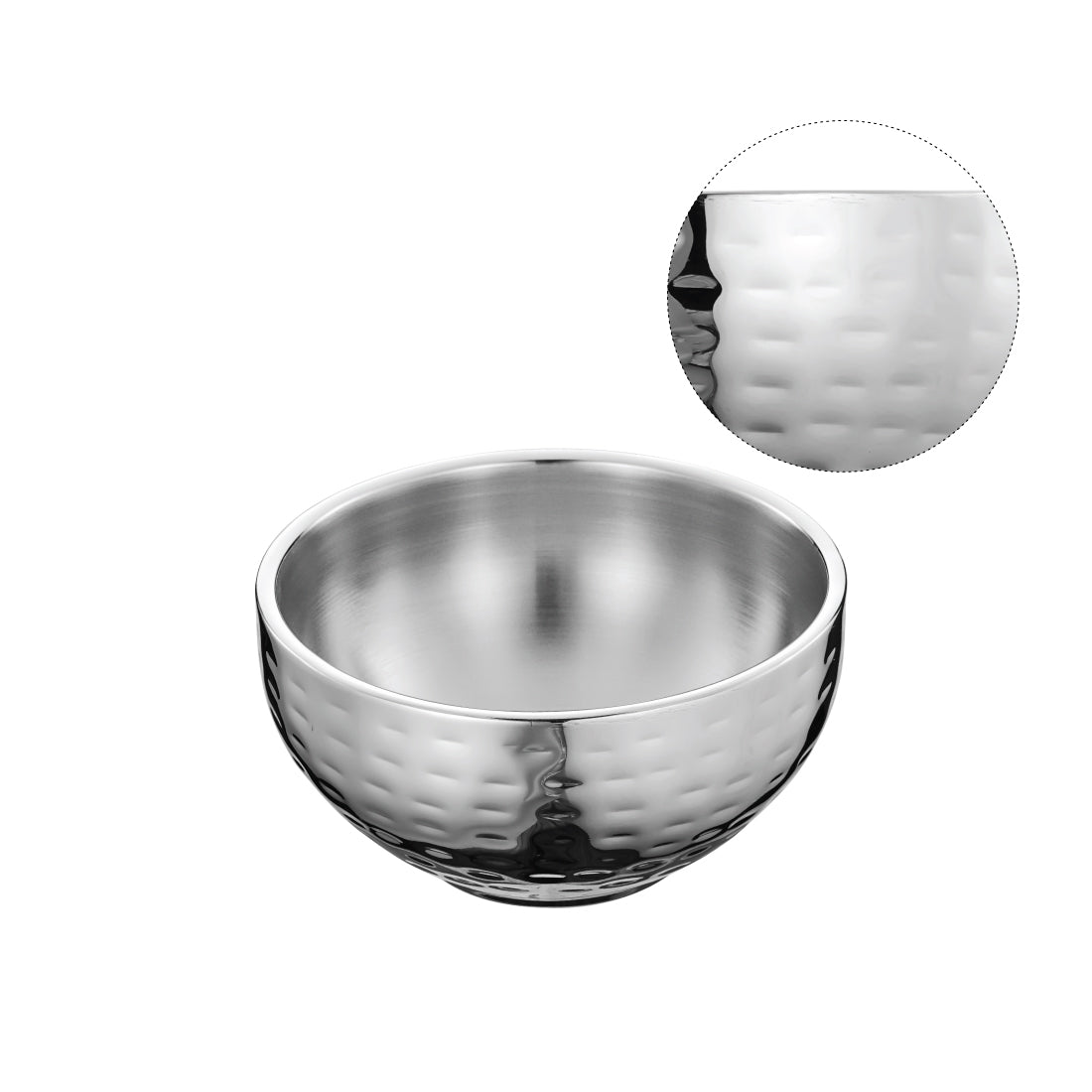 Stainless Steel Hammered Soup Bowl