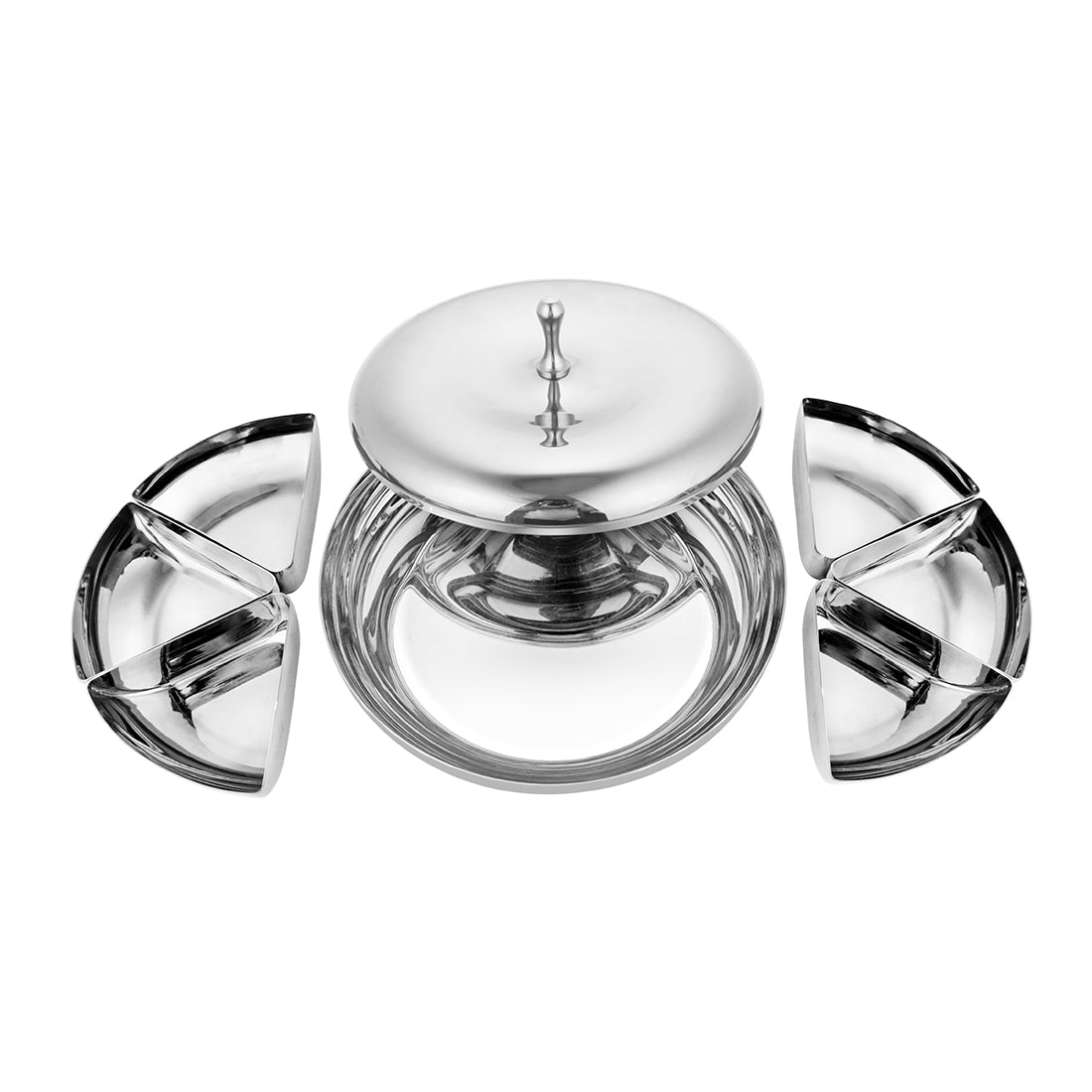 Stainless Steel Lotus Dry Fruit Container