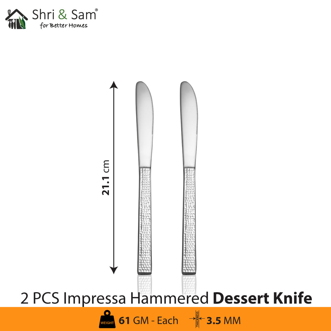 Stainless Steel Cutlery Impressa Hammered