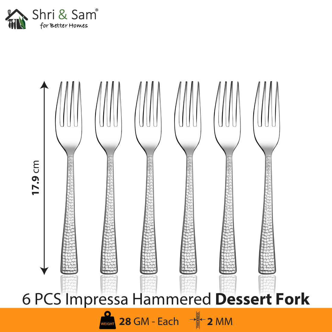 Stainless Steel Cutlery Impressa Hammered