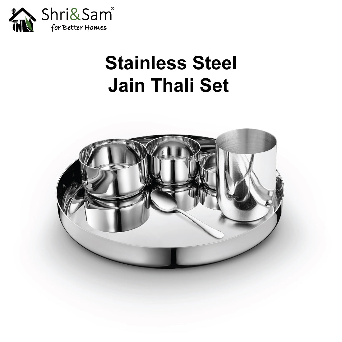 Stainless Steel Thali Set Jain