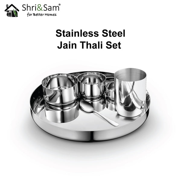 Stainless Steel Thali Set Jain