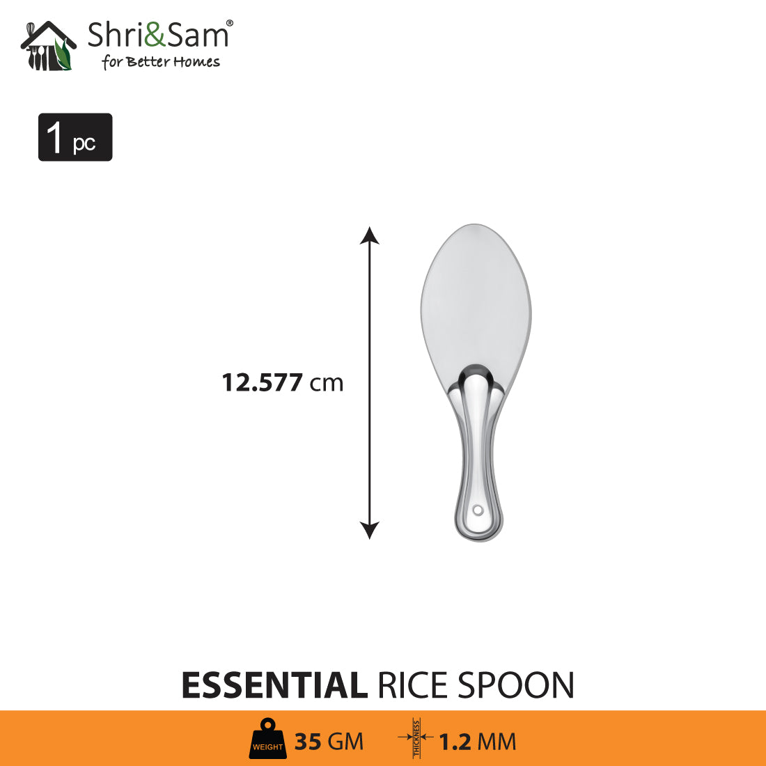 Stainless Steel Rice Spoon Essential