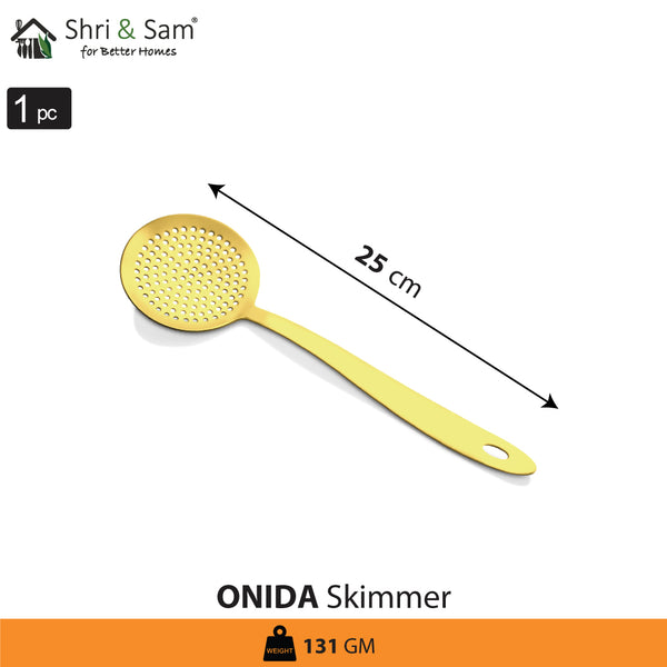 Stainless Steel Skimmer with Gold PVD Coating Onida