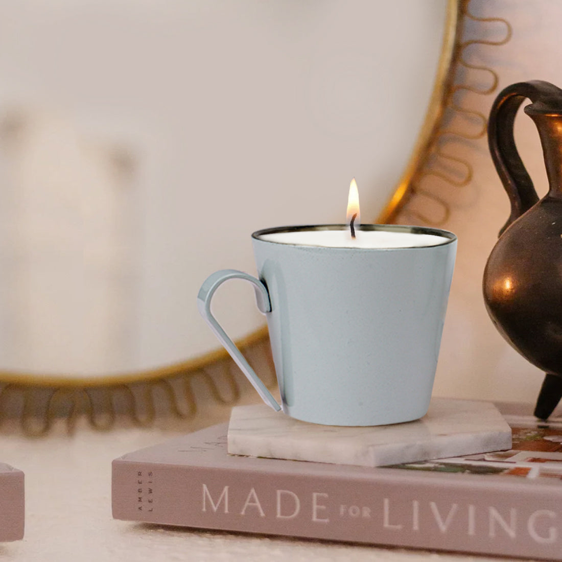 Stainless Steel Single Wick Rise shape Cup Candle