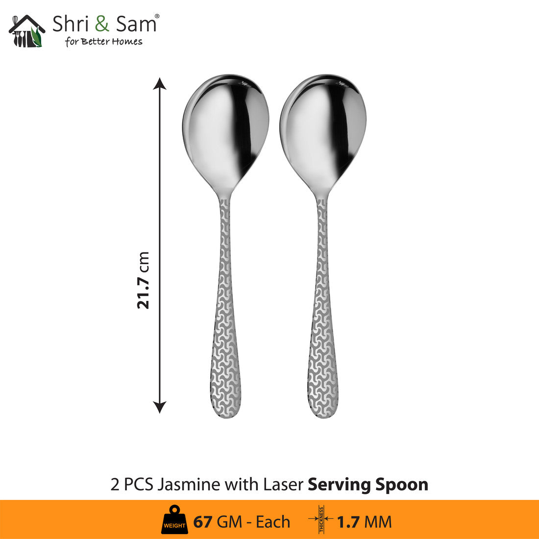 Stainless Steel Cutlery with Laser 1 Jasmine