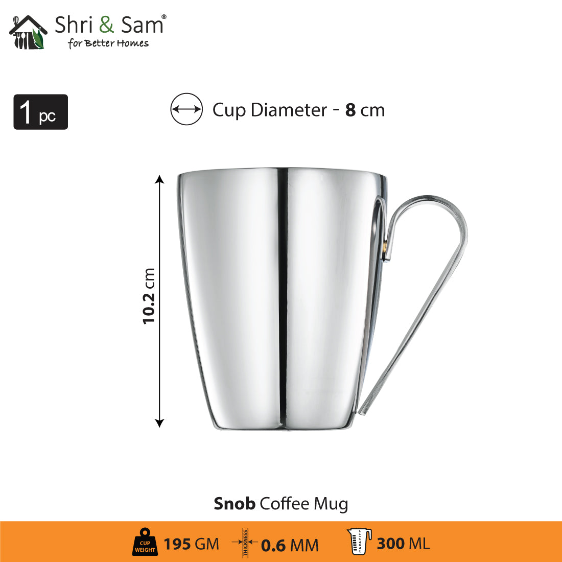 SNOB Stainless Steel Coffee Mug