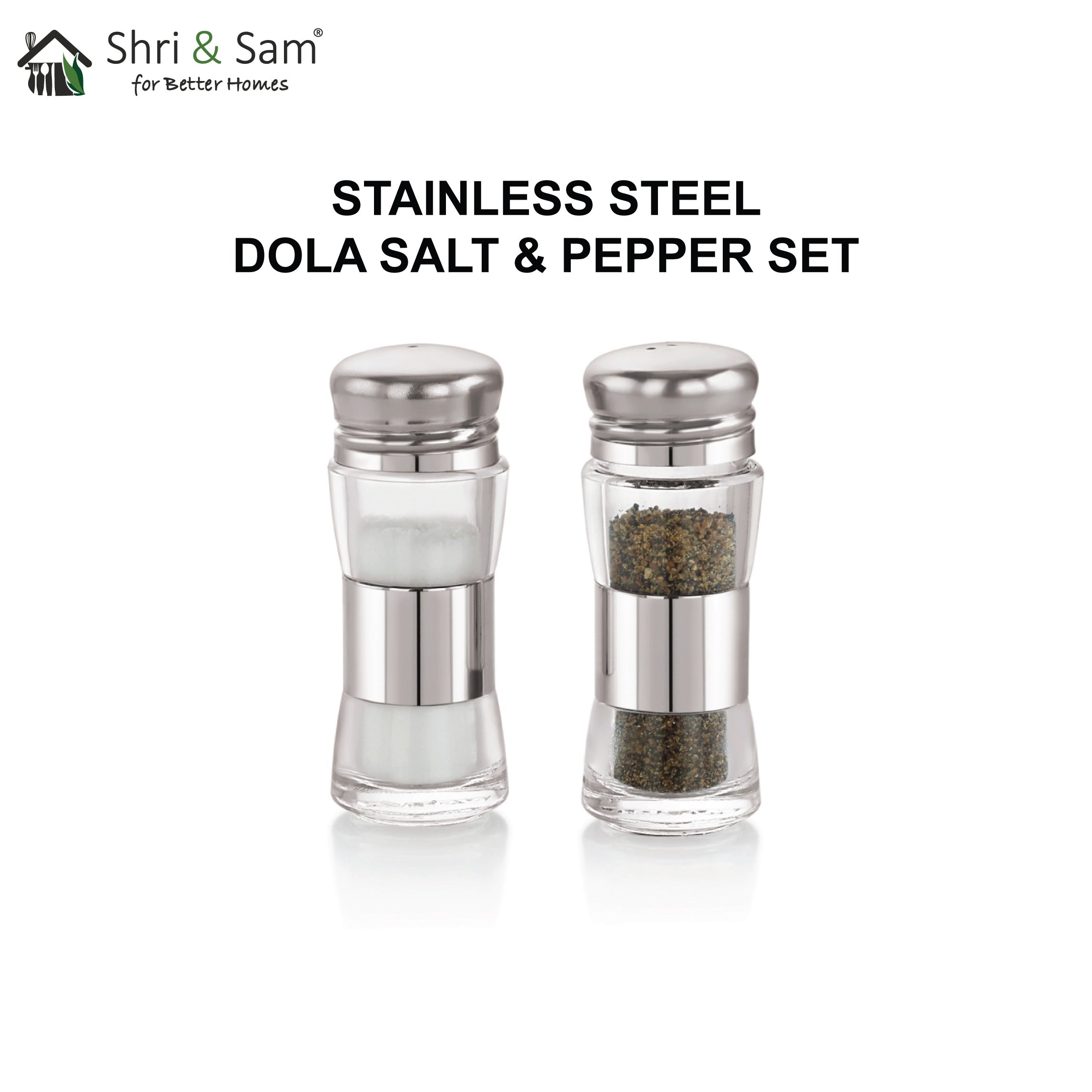 Stainless Steel Dola Salt & Pepper