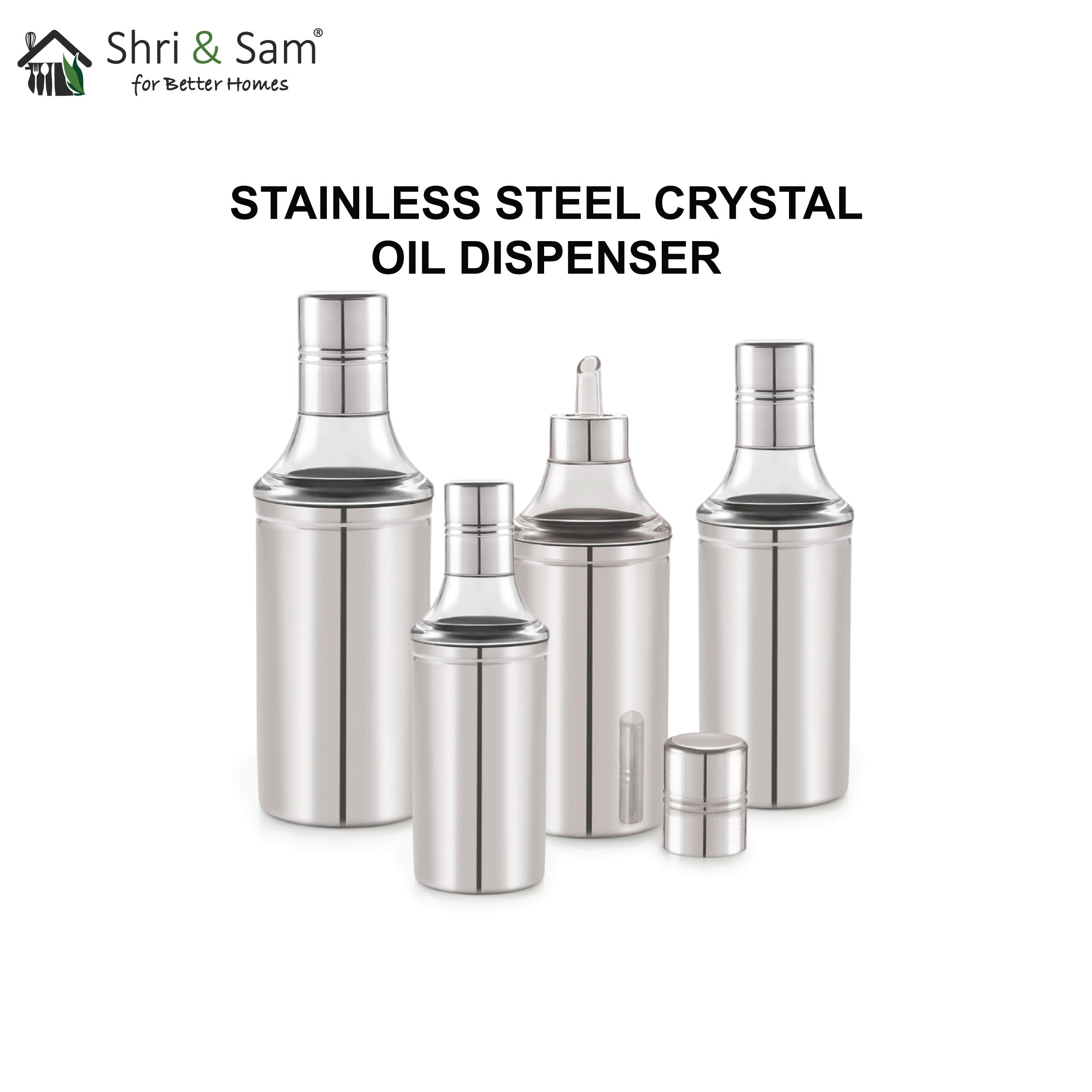 Stainless Steel Crystal Oil Dispenser