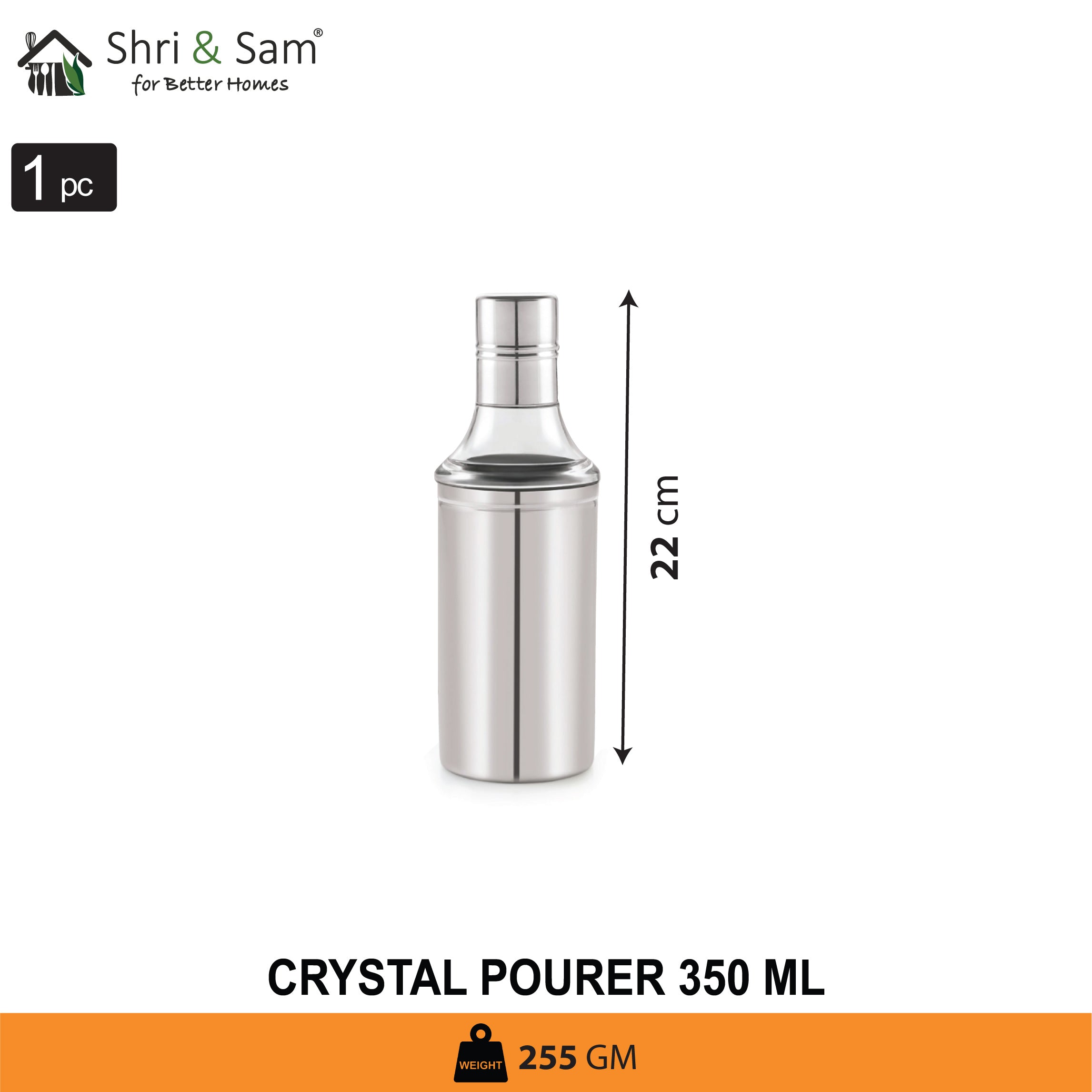 Stainless Steel Crystal Oil Dispenser