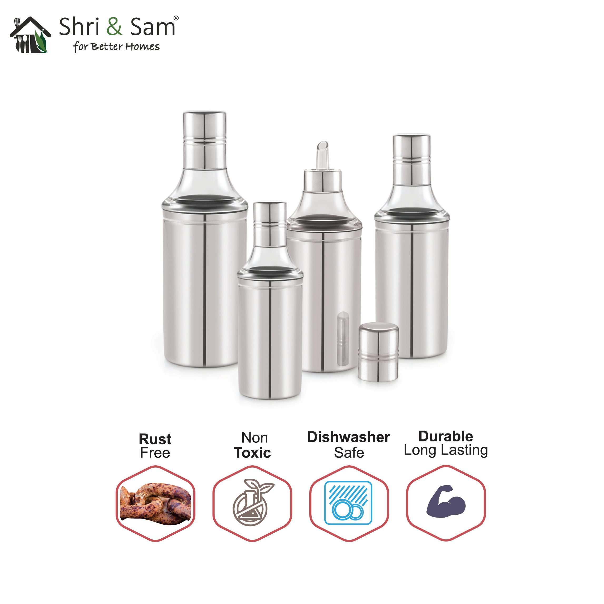 Stainless Steel Crystal Oil Dispenser