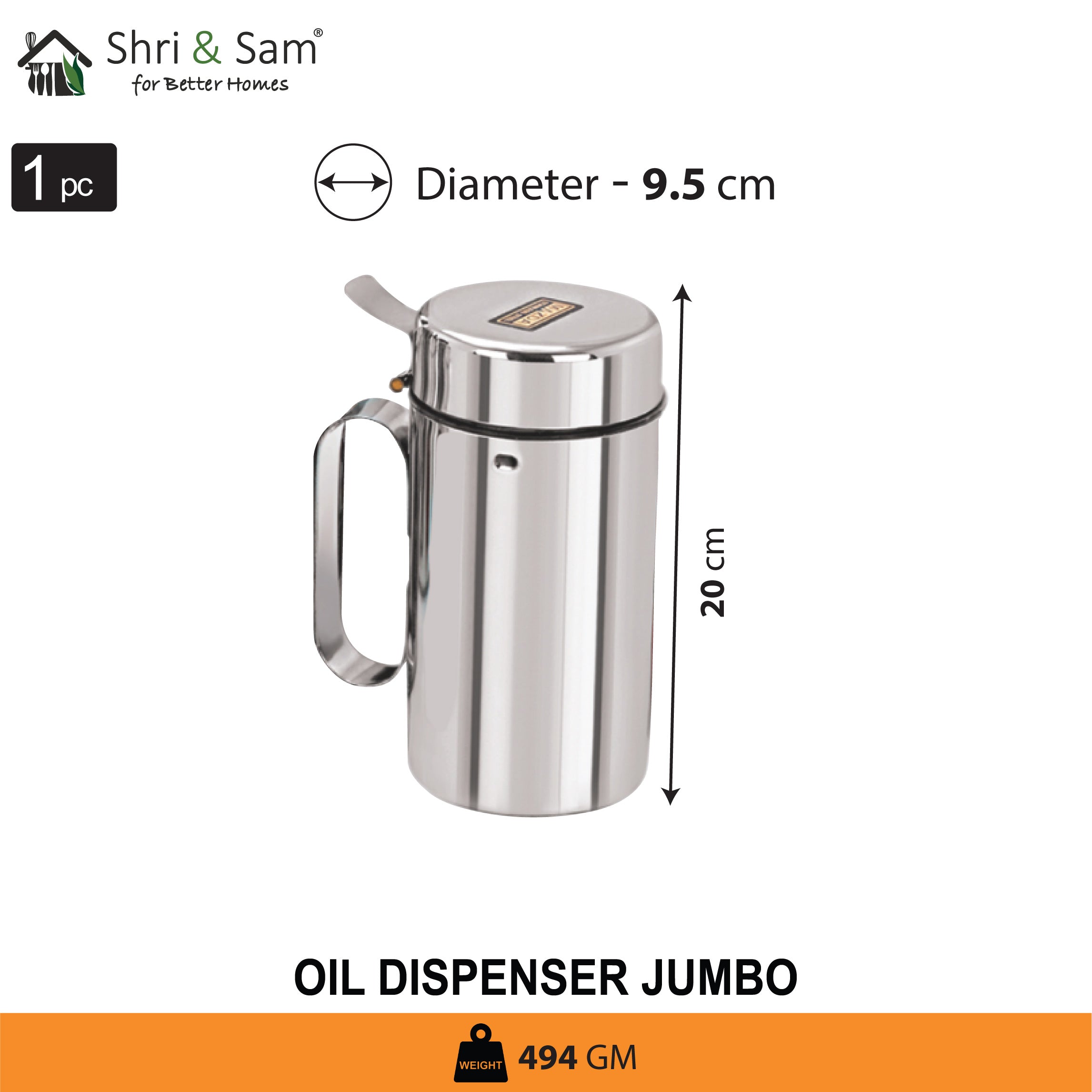 Stainless Steel Oil Dispenser