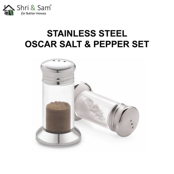 Stainless Steel Oscar Salt & Pepper