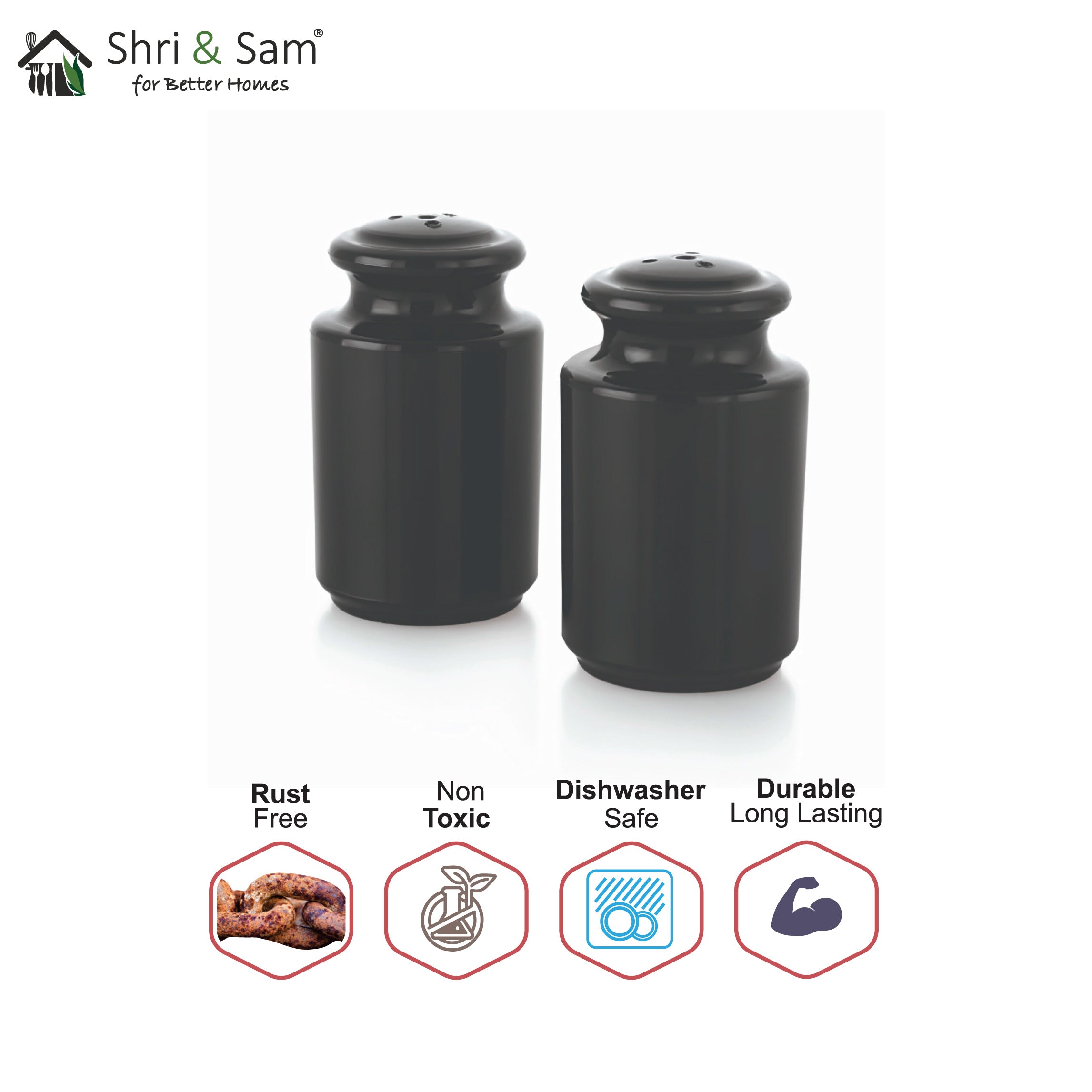 Stainless Steel Taplu Salt & Pepper