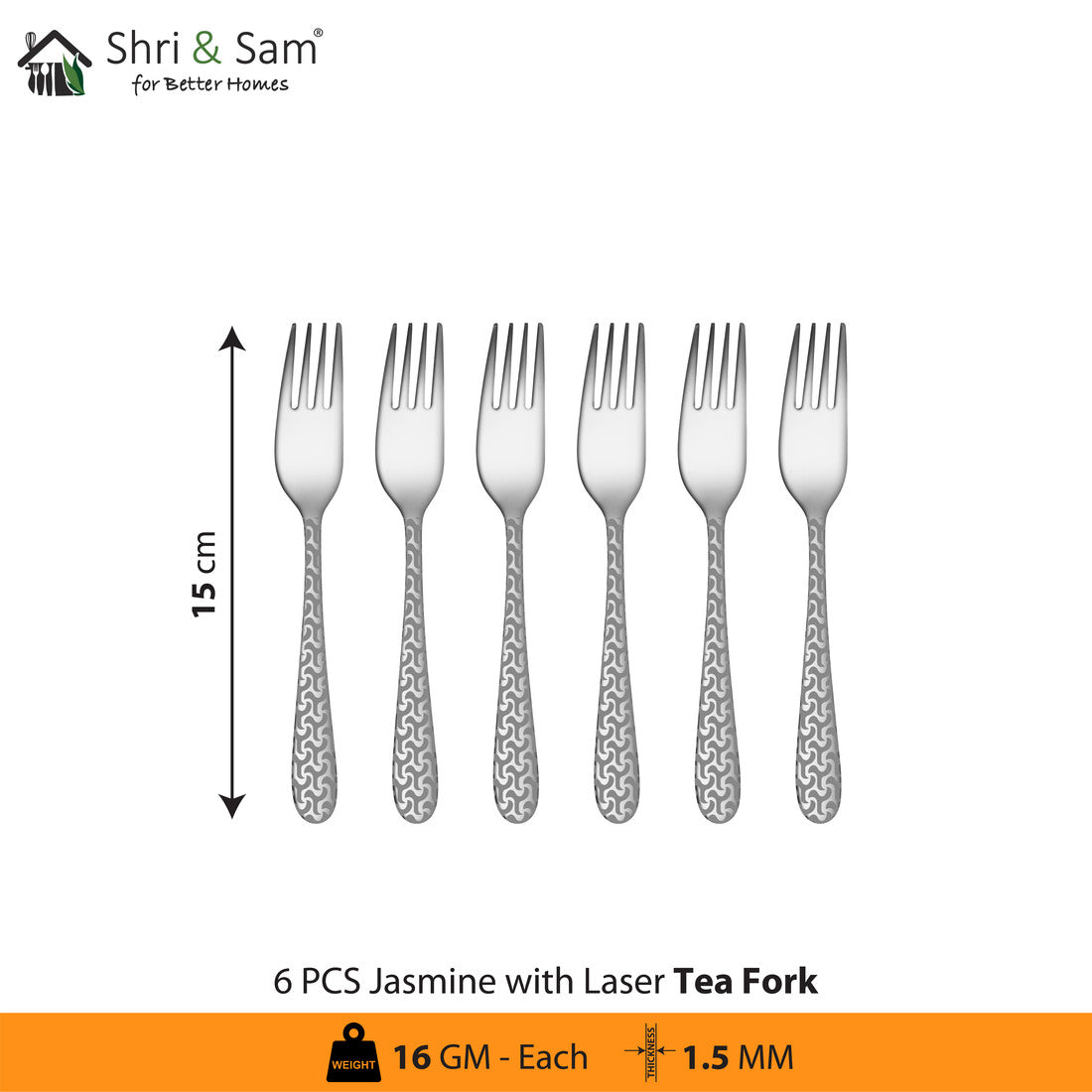 Stainless Steel Cutlery with Laser 1 Jasmine