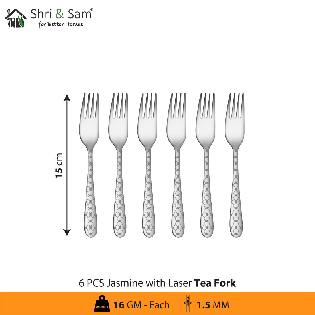 Stainless Steel Cutlery with Laser 4 Jasmine