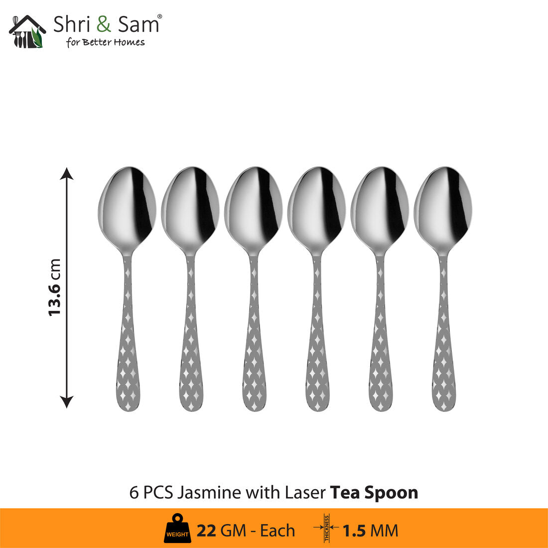 Stainless Steel Cutlery with Laser 2 Jasmine