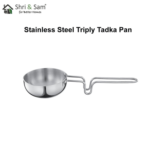 Stainless Steel Triply Tadka Pan