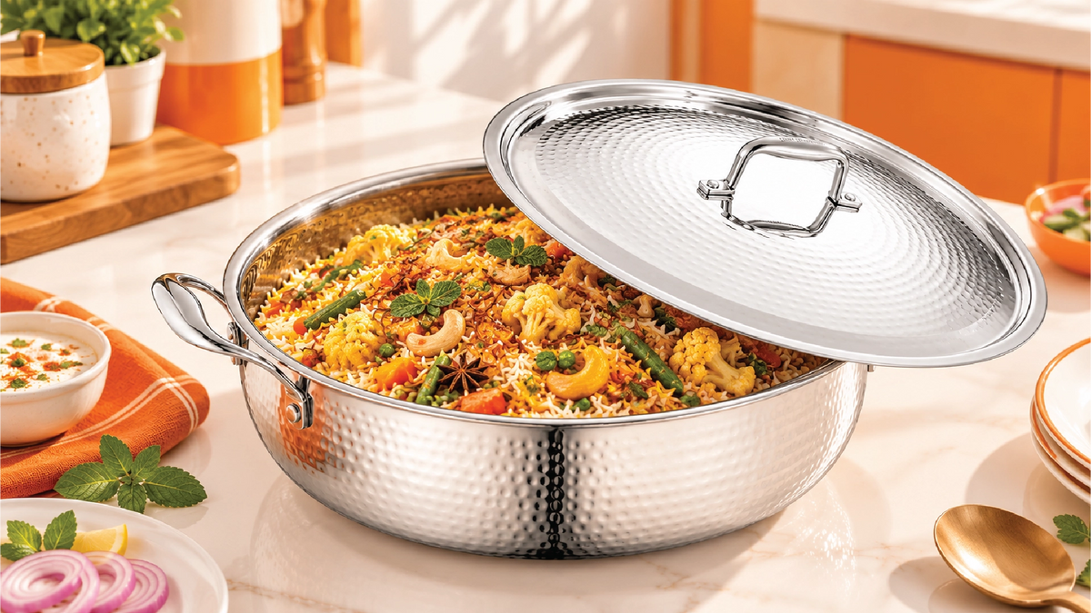 Biryani Handi Hammered