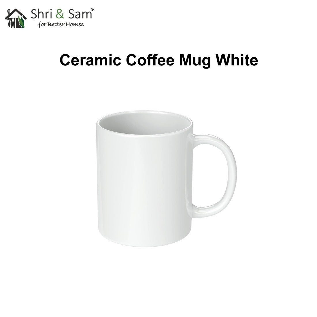 Ceramic Coffee Mug - White