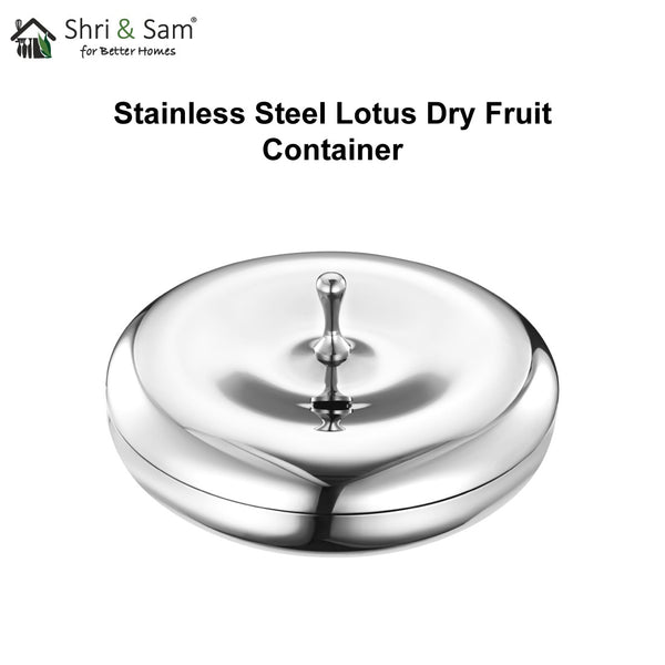 Stainless Steel Lotus Dry Fruit Container