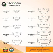 Engrave Stainless Steel Triply Deep Hammered Kadhai with SS Lid Pro