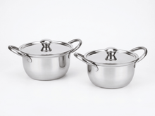 Everyday Stainless Steel Serving Elegant Donga Set with Steel Lid | Multipurpose Donga Induction Bottom Cookware Set