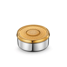 Stainless Steel 3 PCS Storage Container Set with Gold PVD Coating and Laser