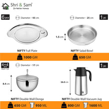 Stainless Steel 72 PCS Dinner Set (6 People) Nifty