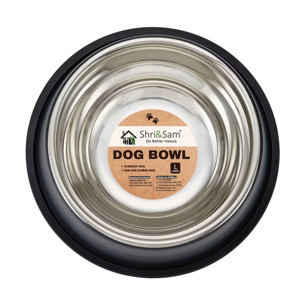 Stainless Steel Anti - Skid Dog Feeding Bowl