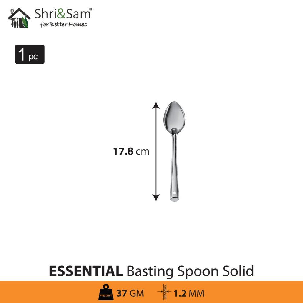 Stainless Steel Basting Spoon Solid Essential