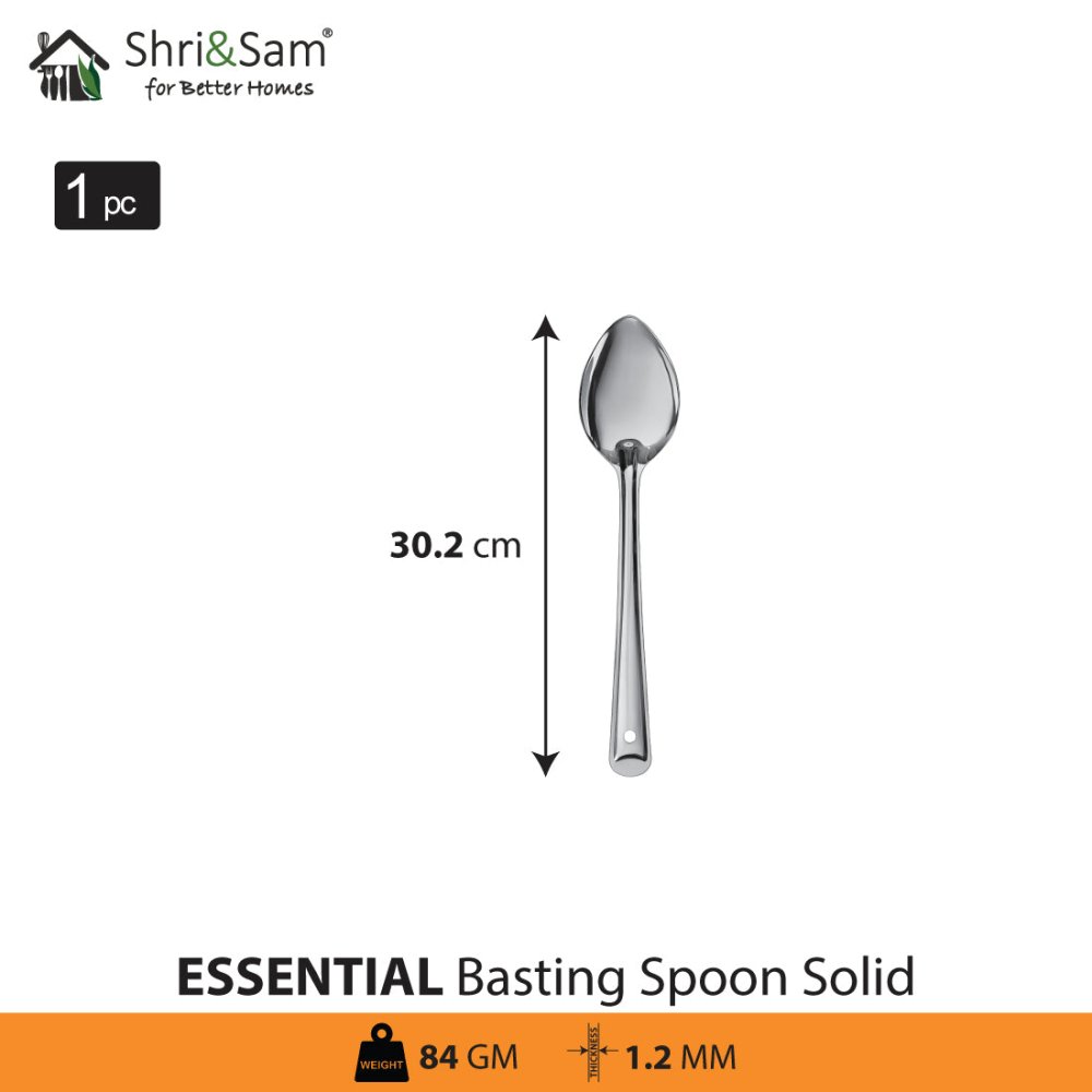 Stainless Steel Basting Spoon Solid Essential