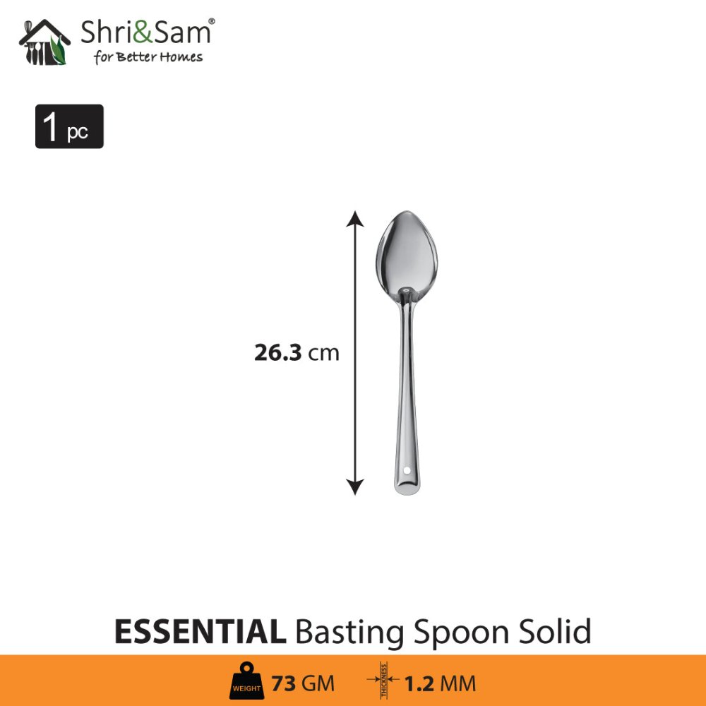 Stainless Steel Basting Spoon Solid Essential
