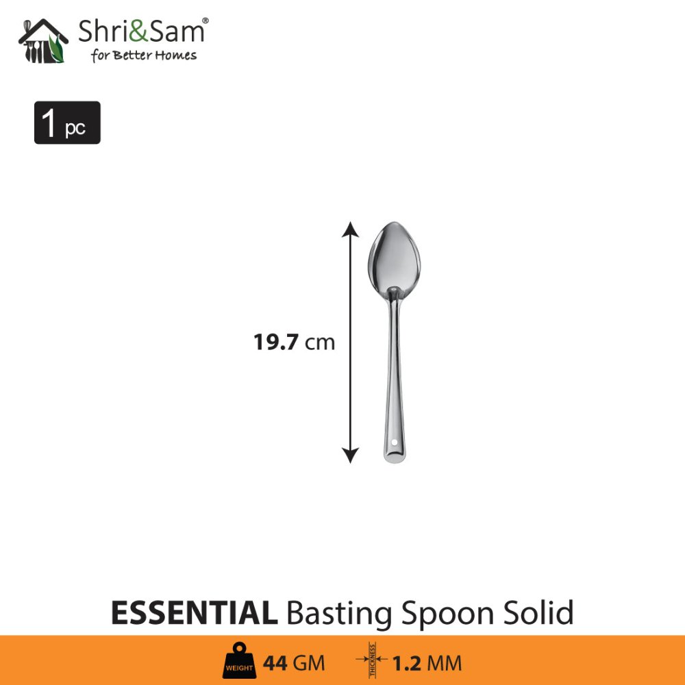 Stainless Steel Basting Spoon Solid Essential