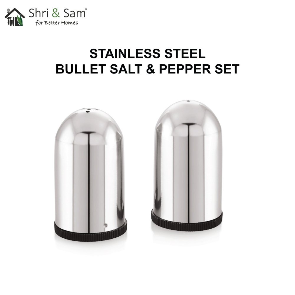 Stainless Steel Bullet Salt & Pepper