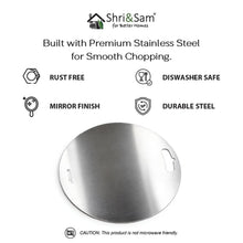 Stainless Steel Circular Chopping Board