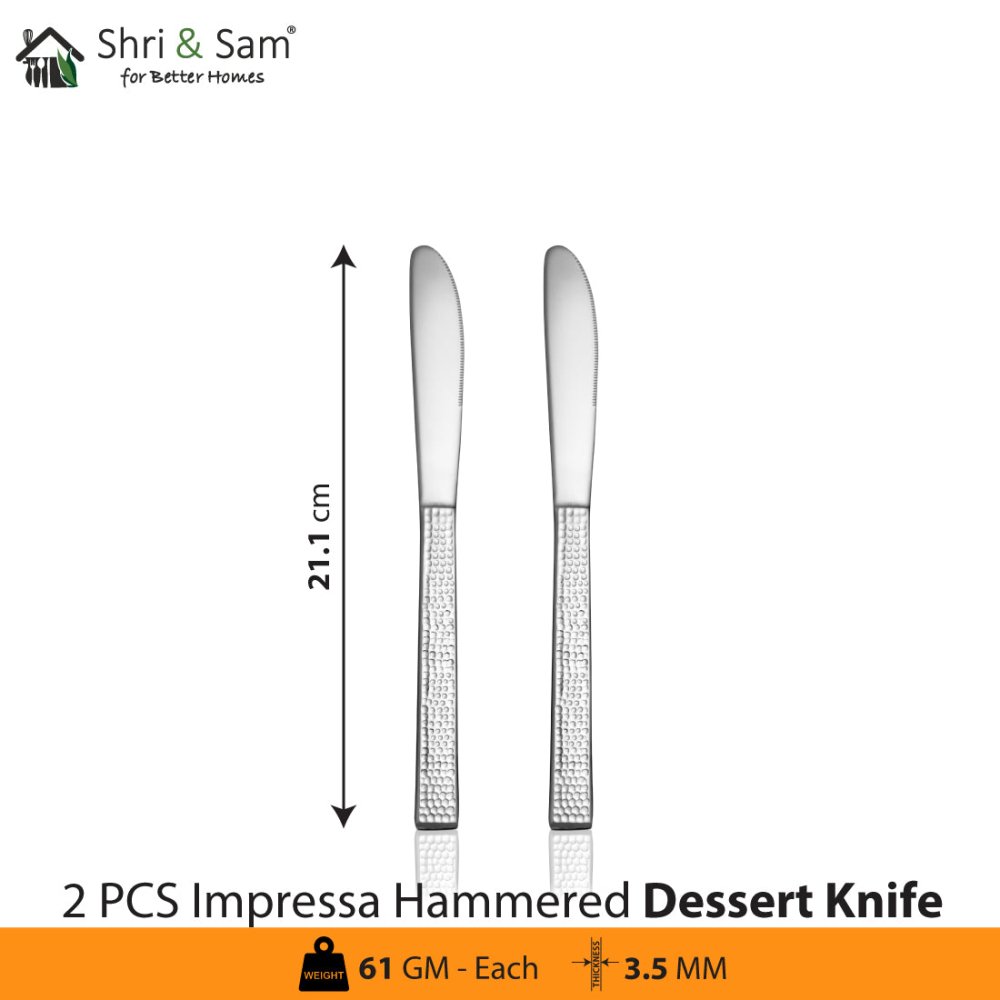 Stainless Steel Cutlery Impressa Hammered