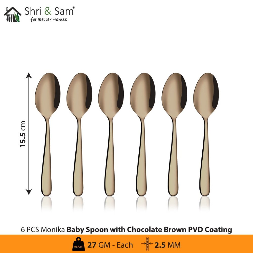 Stainless Steel Cutlery with Chocolate Brown PVD Coating Monika