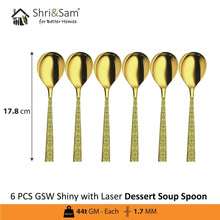 Stainless Steel Cutlery with Gold PVD and Laser GSW Shiny