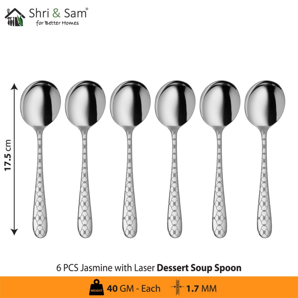 Stainless Steel Cutlery with Laser 4 Jasmine